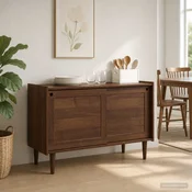 vidaXL Strani šal BILBAO Temni karamel 114 x 45 x 75 cm