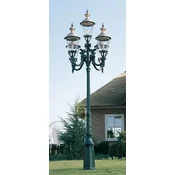 Casa Padrino Art Nouveau garden lantern green/copper A� 147 x H. 450 cm - Magnificent aluminum floor lamp - Huge garden lamp - Nostalgic garden lighting