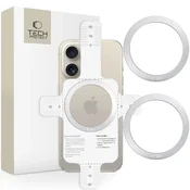 slomart Tech-Protect MMP-110 2v1 MagSafe prstan - srebrn/srebrn