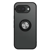 AVIZAR Ovitek z Obročkom za Google Pixel 10a Ojačana Zaščita z Magnetnim Nosilcem, Črna, (5000274131)
