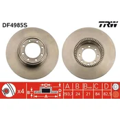 TRW DF4985S ZAVORNI DISK ZADAJ L/D