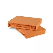 Posteljna rjuha oranžna jersey EMI, Izdelava po meri - mere navedite v opombi