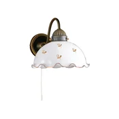 Kolarz 731.61.160 - Zidna lampa NONNA 1xE27/75W/230V sa motivom cveća, ružičasto zlato
