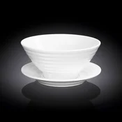 Skleda in Podstavek, Porcelan, 545ml