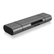 ICY BOX externer USB Cardreader, USB C, Micro USB, IB-CR201-C3 - anthrazit 60787