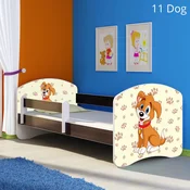 Djecji krevet ACMA s motivom, bocna wenge 140x70 cm 11 Dog