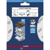 List za ročno brušenje EXPERT W480 Web 1/4, 115 x 140 mm, G320