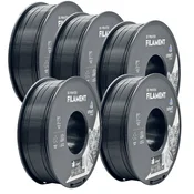 Smart Print 5x Silk PLA Črna Filament 1.75mm - Smart Print Sijajni Filament za 3D Tisk (1kg Kolut)
