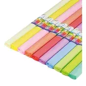 Rayher. Krep papir, set 10, 200x50 cm, Pastelne barve