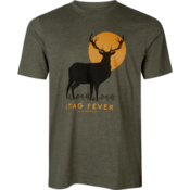 Lovska t-shirt majica SEELAND Stag Fever T-shirt (Pine green melange)