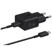 Samsung komplet polnilec GAN 25W, z kablom, črn
