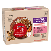 PURINA ONE Mini Sensitive-Delicate z lososom - 20 x 85 g
