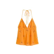 Pull&Bear Top zlata / oranžna