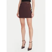 Elisabetta Franchi Mini krilo GO-148-57E2-V380 Rjava Slim Fit