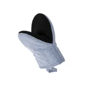 Set of 2 oven gloves, 14 x 18 cm, Stella, Blue Light - Tiseco