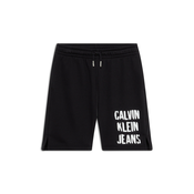 Calvin Klein Jeans Hlače, crna / bijela