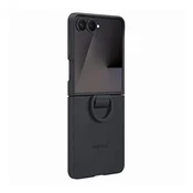 Samsung Z Flip7 SAMSUNG silikonski zaštitnik za telefon s prstenom CRN EF-PF766TBEGWW