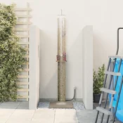 vidaXL Zunanji tuš 246 cm Impregnirano borovo leso in nerjaveče jeklo
