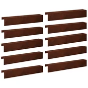 vidaXL Pokrivni profil za vrtno obrobo 10 kos 100 x 20 x 15 cm