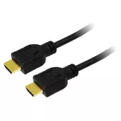 shumee Kabel HDMI2.0 4K LogiLink: 2 m, visoka hitrost z Ethernetom, 4K/30Hz, 4K in 3D TV