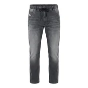DIESEL Kavbojke 2030 D-KROOLEY JOGGJEANS Superstretch & Supersoft siv denim