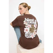 Trendyol Milla Ženska majica TWOSS24TS00183, Braon