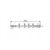shumee Fleksibilna zavorna cev OEM: 504196881 Iveco Daily IV 35s17 - Spredaj