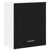 Vidaxl Viseča omarica Črna Orehovina 50 x 31 x 60 cm Konstruiran les