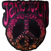 Janis Joplin Peace Sign Našitek za šivanje