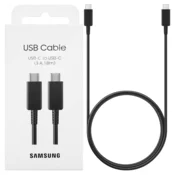 SAMSUNG EP-DX310-JBE Kabl USB-C na USB-C, 1.8m, 3A, Crni