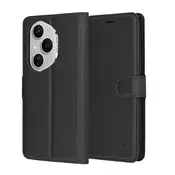 Etui Techsuit Leather Folio za Honor 400 Pro - črn