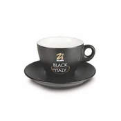 Zicaffe Zicaffe skodelica za kapučino Black of Italy črna