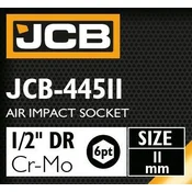 JCB Udarni nastavak 1/2 11 mm 6-kraki Cr-Mo ND kljuc