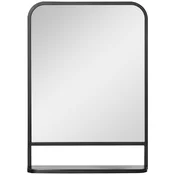 Homestar Stensko ogledalo s polico 70x50x10,2 cm črno, (5000228546)