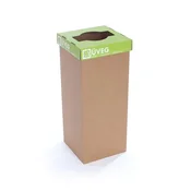 Koš za ločeno recikliranje odpadkov, 50 l, RECOBIN Office, zelen