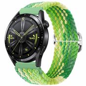BStrap Elastic Nylon pašček za Huawei Watch GT/GT2 46mm, lime