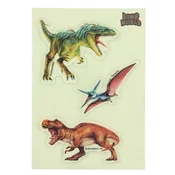 Dino World ASST | Glibbies gel nalepke, Quetzalcoatlus, Tyrannosaurus rex, Ankylosaurus, 3 kom