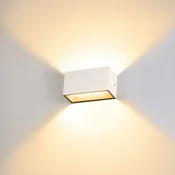 SLV Sitra LED zunanja stenska svetilka, svetloba navzgor/navzdol, 20 cm, bela - Sodobni - Kovina