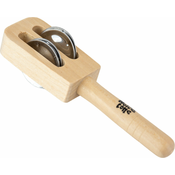 Noicetone S030-1 16x4cm Natural Jingle bar, ravna ročna tamburica