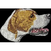 shumee Pointer - našitek v obliki psa, vezen našitek, edinstven okras za nahrbtnik znamke Art-Dog