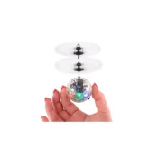 Helikopterska krogla leteča plast 13x11cm reagira na gibanje roke z USB kablom prozorna