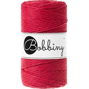 Bobbiny Macrame Cord 3 mm 100 m Classic Red Vrvica