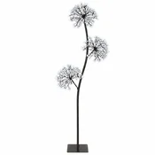 Vidaxl LED božično drevo v obliki črke S Črna 18 x 18 x 120 cm Jeklo