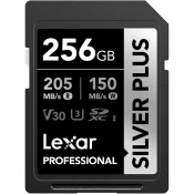 Memorijska kartica Lexar - Professional SILVER PLUS, 256GB, SDXC, UHS-I