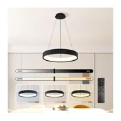 Brilagi - LED prigušiva luster na sajli FALCON MODERN LED/54W/230V 60 cm crna + daljinski upravljac