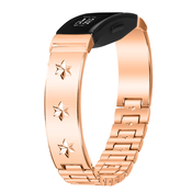 INF Polovična zapestnica iz nerjavečega jekla za Fitbit Inspire 1/2 PinkGold, (22104862)
