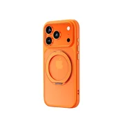 INF Ohišje za iPhone 17 Pro Max z oranžno teksturo, odporno na padce in 360° stojalom, (5000275520)