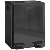 HOMCOM HOMCOM koš za smeti nerjaveče jeklo, plastika 45,8D x 36Š x 51,6V cm črno, (5000241855)