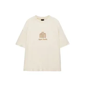 Pull&Bear Majica bež / umbra