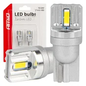 LED žarnici T10 W5W AMiO (2x SMD 1860, 12V/24V)